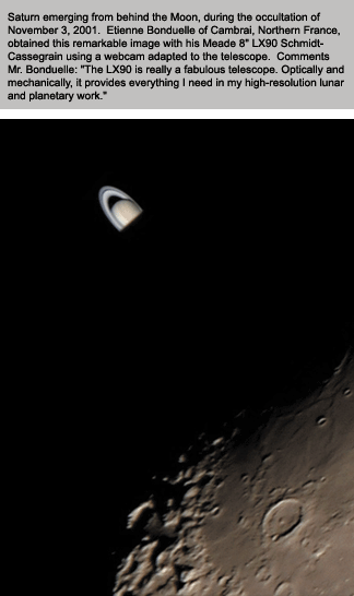 Saturn Behind the Moon